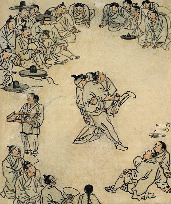 김홍도 「씨름」 — 서민의 일상을 담은 풍속화